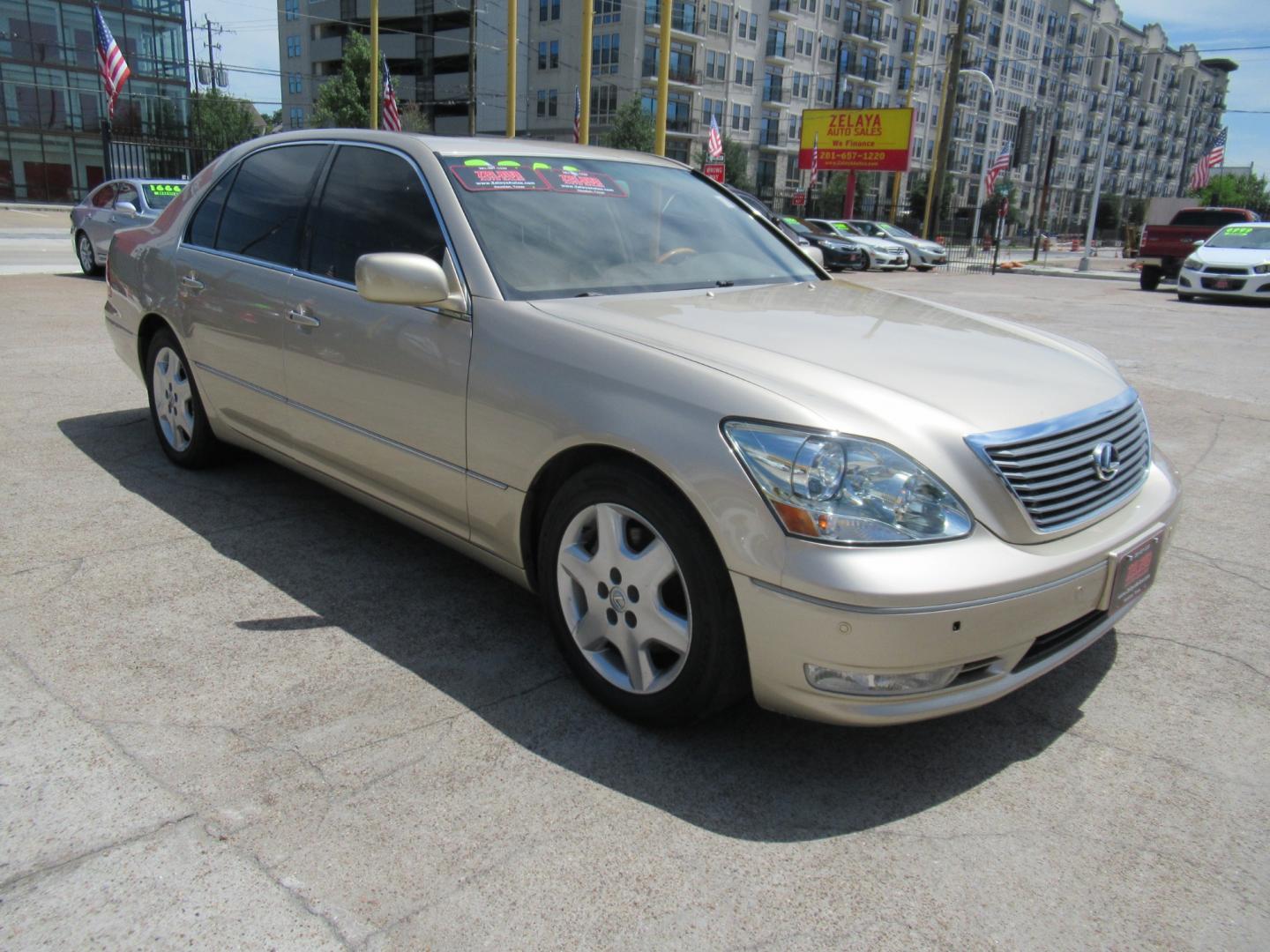 2004 /Tan Lexus LS 430 LS 430 (JTHBN36F740) with an 4.3L V8 F DOHC 32V engine, Automatic transmission, located at 1511 North Shepherd Dr., Houston, TX, 77008, (281) 657-1221, 29.798361, -95.412560 - 2004 LEXUS LS 430 VIN: JTHBN36F740150621 J T H B N 3 6 F 7 4 0 1 5 0 6 2 1 SEDAN 4 DR 4.3L V8 F DOHC 32V GASOLINE REAR WHEEL DRIVE - Photo#14